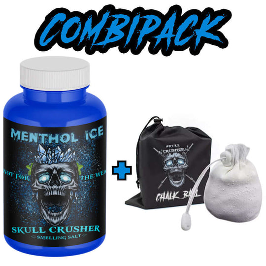 Riechsalz + Kreideball mit Nylon-Aufbewahrungstasche – Skull Crusher®