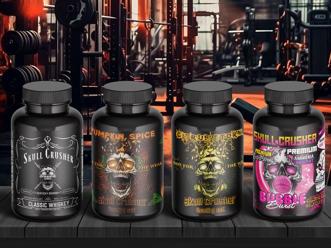Vielfaltpaket Riechsalze (4x) – Citrus Storm, Bubble Burst, Klassischer Whiskey & Kürbisgewürz
